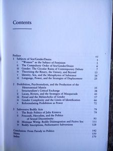 Gender Trouble: Feminism And The Subversion of Identity