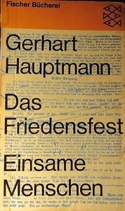 Das Friedensfest Und Einsame Menschen