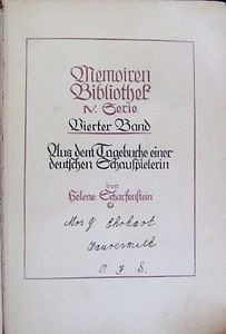 Aus Dem Tagebuch Einer Deutschen Schauspielerin