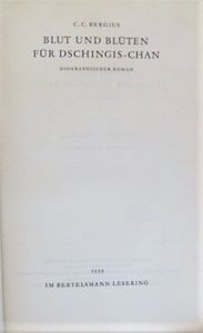 Blut Und Blüten Für Dschingiskahn