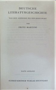 Deutsche Literaturgeschichte