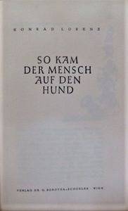 So Kam Der Mensch Auf Den Hund