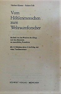 Vom Höhlenmenschen Zum Weltraumforscher