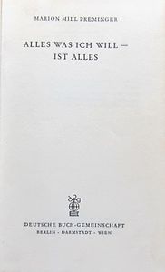 Alles Was Ich Will Ist Alles
