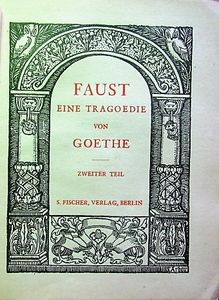 Faust, Eine Tragödie Von Goethe, Zweiter Teil