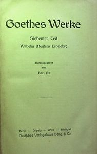Goethes Werke In Zehn Teilen, Book 4