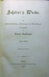 Schiller's Werke in Sechs Bänden