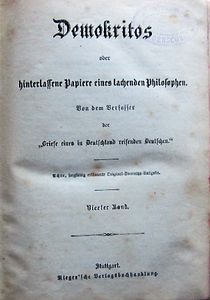 Demokritos, Buch 1-4