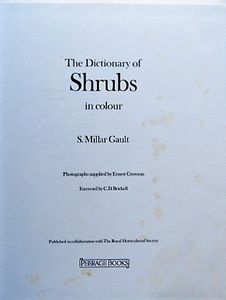 The Dictionary of Shrubs