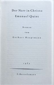 Der Narr In Christo Emanuel Quint