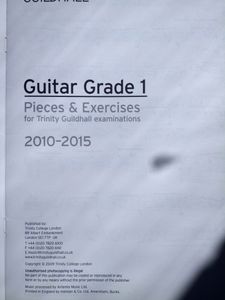 Guitar Grade 1: Pieces & Exercises for Trinity Guildhall Examinations 2010-2015