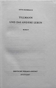 Tillmann Und Das Andere Leben