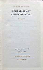 Geliebt, Gejagt Und Unvergessen