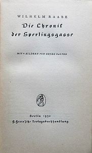 Die Chronic Der Sperlingsgasse