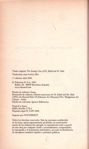 El Extraño Caso Del Dr. Jekyll y Mr. Hyde