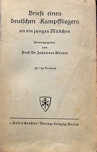 Briefe Eines Deutschen Kampffliegers an ein Junges Mädchen
