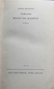 Vergiss - Wenn Du Kannst