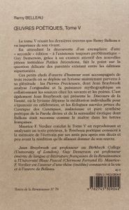Oeuvres Poétiques - 5, 1573-1574