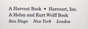 Helen and Kurt Wolff Books