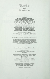 The Illustrated Dictionary of Greek and Roman Mythology