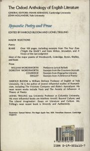 The Oxford Anthology of English Literature: Romantic Poetry and Prose