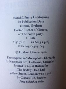 Doctor Fischer of Geneva or The Bomb Party