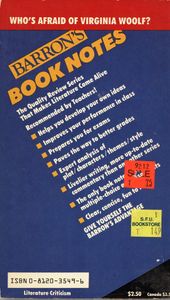 Barron's Book Notes: Edward Albee's "Who's Afraid of Virginia Woolf?"