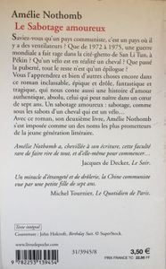 Le Sabotage Amoureux