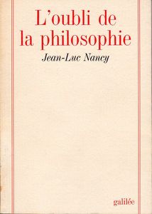 L'oubli De La Philosophie