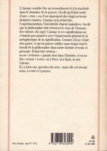 L'oubli De La Philosophie