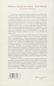 René Daumal, Au-Delà De L'horizon