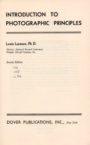 Introduction To Photographic Principles, 2nd Edition