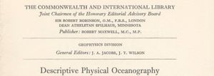 Descriptive Physical Oceanography