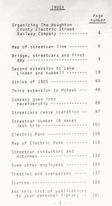 Houghton County’s Streetcars and Electric Park