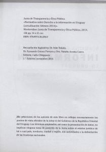 Normativa Sobre Derecho A La Información En Uruguay