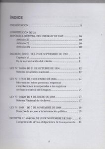 Normativa Sobre Derecho A La Información En Uruguay