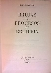 Brujas Y Procesos De Brujeria