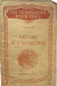 Lettre A L'académie