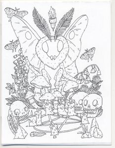 Ghost Leaves Skull