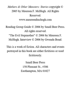 Mothers & Other Monsters: Stories
