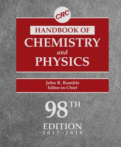 Handbook of Chemistry and Physics