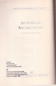 Relatos Del Río De La Plata