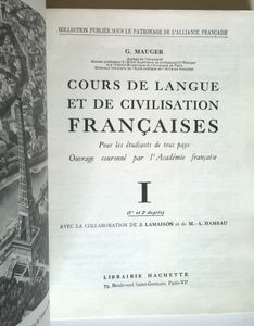 Cours de Langue Et de Civilisation Françaises