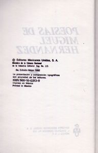 Poesías De Miguel Hernández