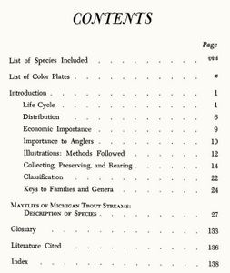 Mayflies of Michigan Trout Streams