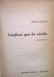 Confieso Que He Vivido Memorias
