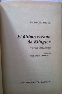 El Último Verano De Klingsor