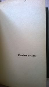 Hombres De Dios (I)