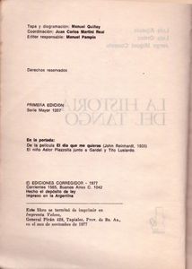 La Historia Del Tango /8 (El Tango En El Espectáculo (1))