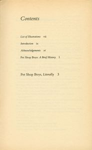 Pet Shop Boys, Literally